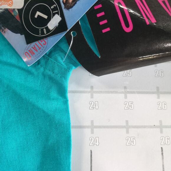 New Vintage Gitano Shirt Womens L Green Canvas Skater Button Up Utility 90s - Picture 7 of 8